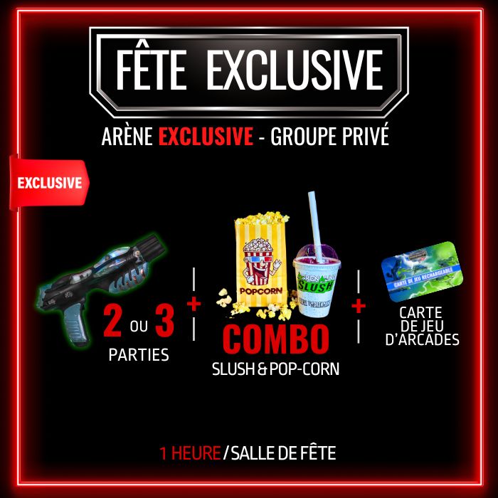 Fête Lasertag EXCLUSIVE