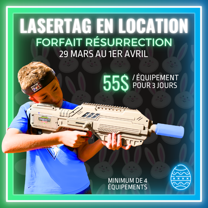 Lasertag mobile - Forfait "Résurrection" 🐣