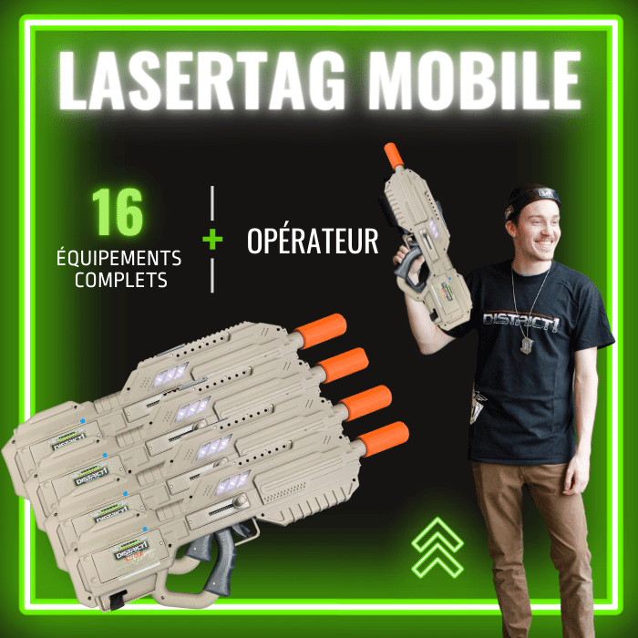 Lasertag mobile avec opérateur (BRX)